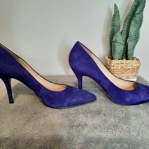 Royal Blue Suede Nine West Heels